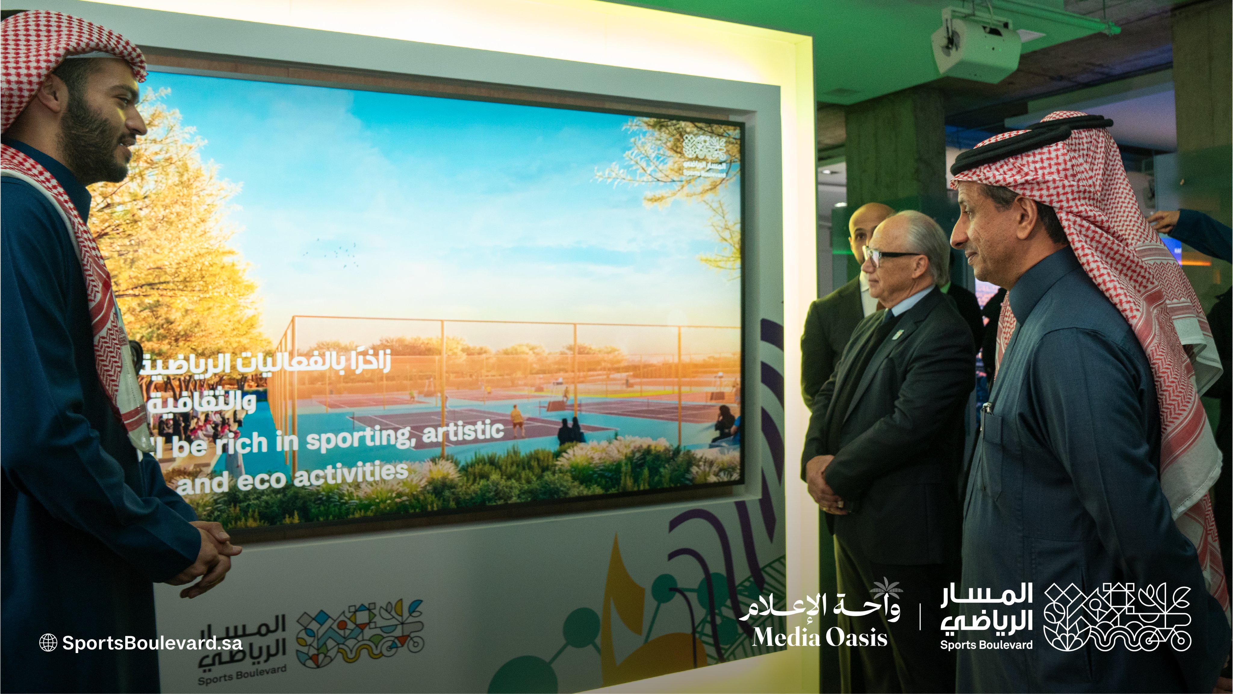 Inspirational day at #MediaOasis in Paris!
The #Sports_Boulevard proudly hosted Highnesses, Excellencies, and global guests, showcasing the phenomenal transformation taking place in #Riyadh.
We're on an exciting journey to enhance the quality of life for all!
